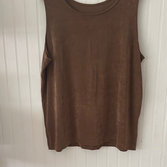 Like New! Chico’s Brown Stretchy Sleeveless Top sz XXL - Picture 5 of 7